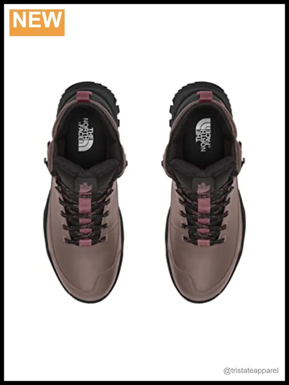 Women's Waterproof Hiking Boots Lace-Up Ankle Leather Winter